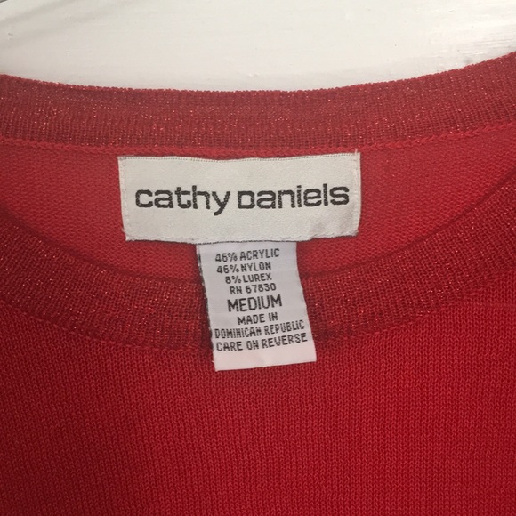 Red Lightweight Cathy Daniels Shirt - Picture 4 of 5